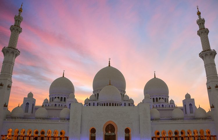 Fotomurale lo sceicco-Zahid-Moschea di Abu Dhabi-Emirati Arabi Uniti 